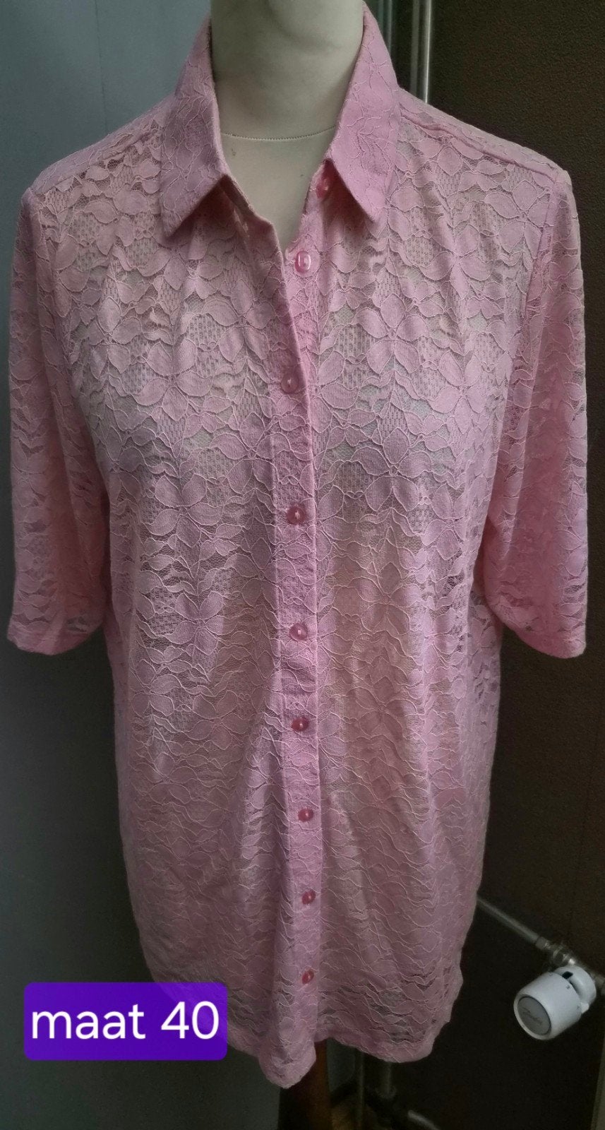 Nieuwe Roze Kanten Blouse Maat 40 van MS Mode, Maat 38/40 (M), Nieuw, Ophalen of Verzenden, MS Mode