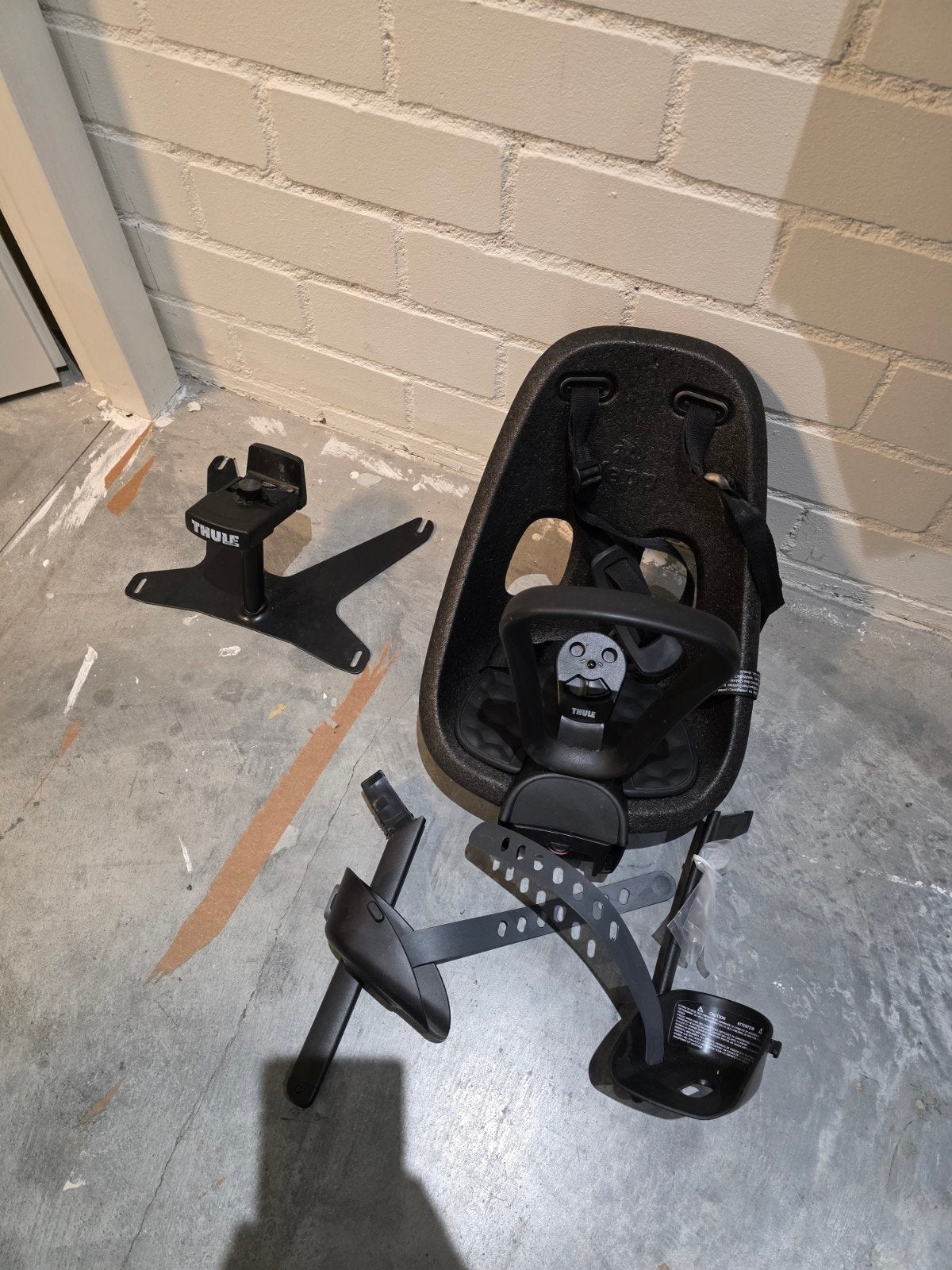 Thule Yepp Mini fietszitje met Urban Arrow adapter, Ophalen of Verzenden, Gebruikt, Voorzitje, Thule Yepp