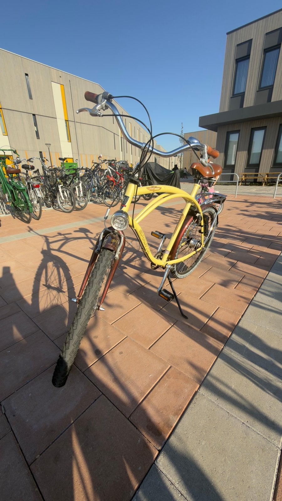 Sparta Cruiser Damesfiets - Geel, Ophalen, Terugtraprem, Gebruikt, Staal