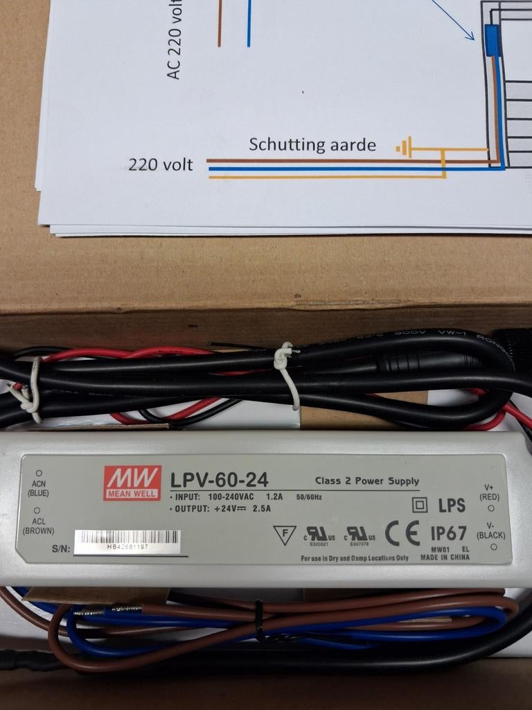 7x nieuwe trafo. IP67.  24VOLT, Ophalen of Verzenden, Nieuw, Overige typen