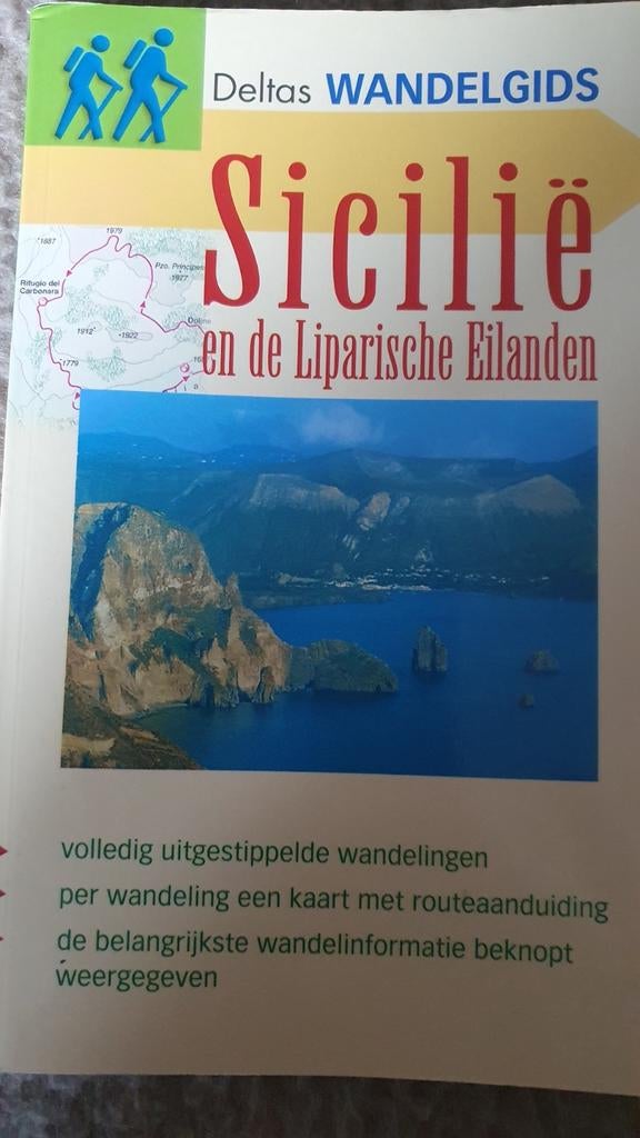 Deltas Wandelgids Sicilië en de Liparische Eilanden, Fiets- of Wandelgids, Europa, Ophalen of Verzenden, Gelezen