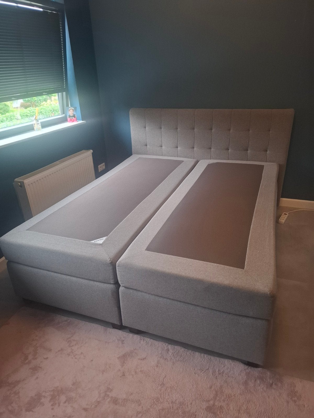 Tweepersoons boxspingbed 160x200cm - kan nog een ronde mee!, Huis en Inrichting, Slaapkamer | Bedden, Ophalen