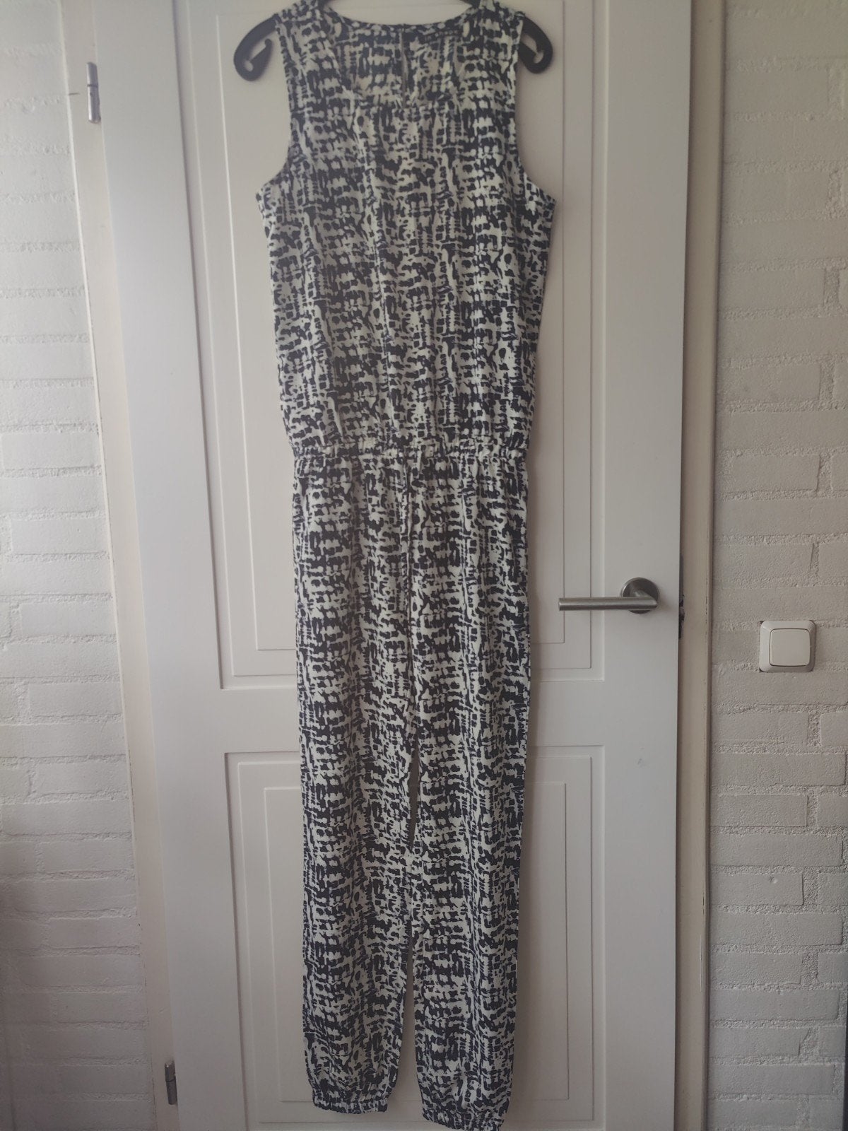 In Shape Jumpsuit Maat 36 Blauw/Wit Print, Blauw, Nieuw, Maat 36 (S), In shape