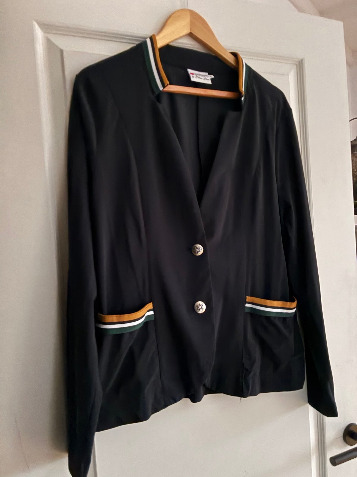 Zwarte blazer en broek set van Helena Hart, Ophalen of Verzenden, Zo goed als nieuw, Maat 42/44 (L), Zwart