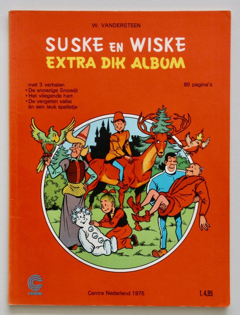 Suske en Wiske Extra dik album met 3 verhalen (1975), Boeken, Eén stripboek, Ophalen of Verzenden, Gelezen