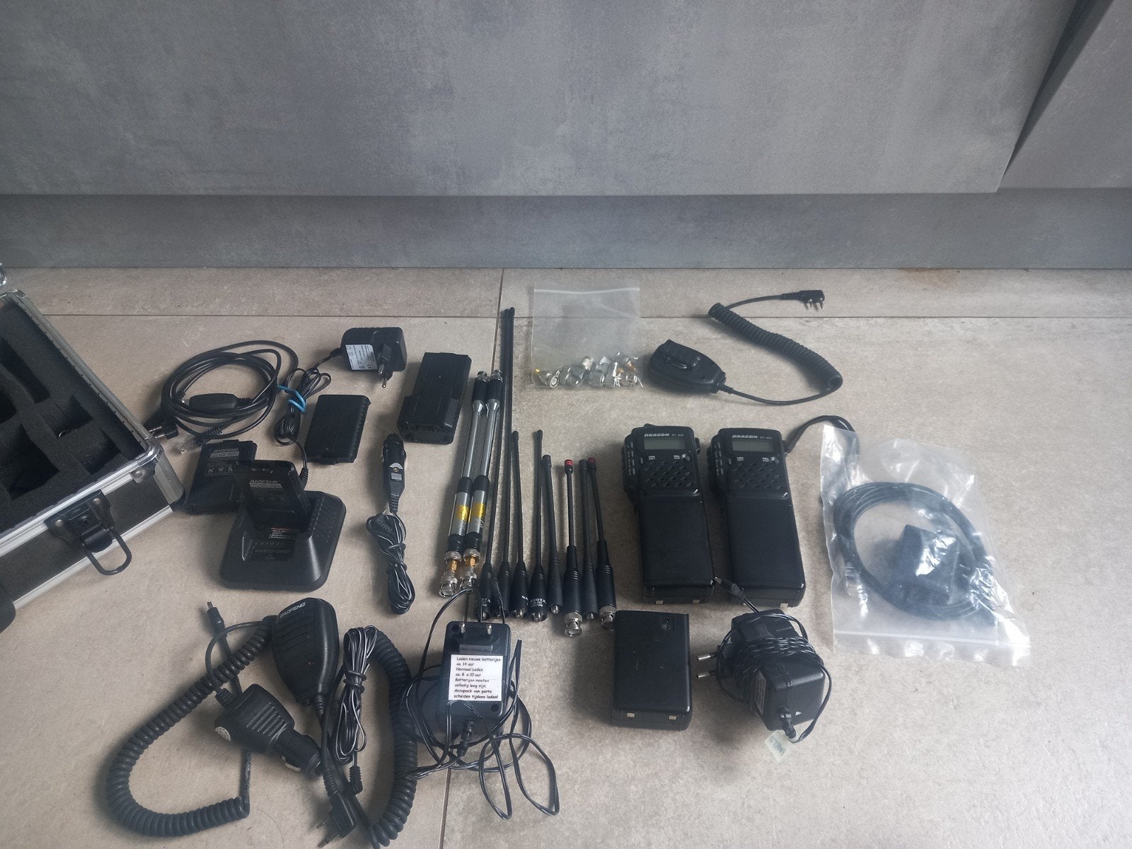 DRAGON SY-502 Portofoon Set met Accessoires en Koffer, Telecommunicatie, Ophalen of Verzenden