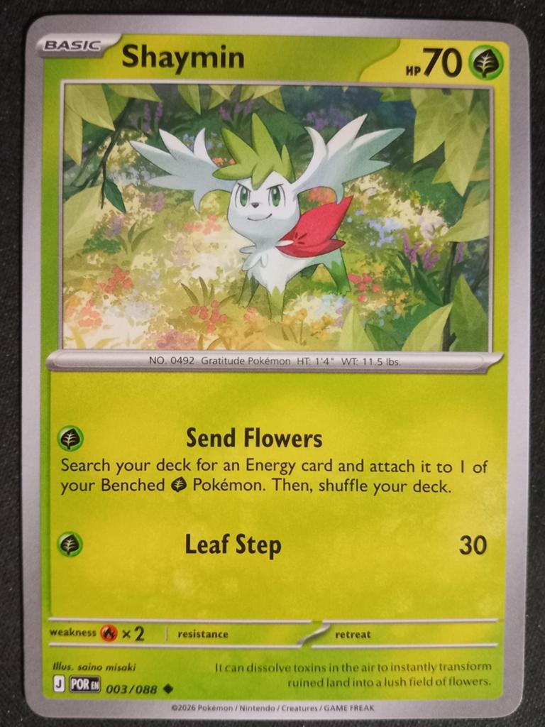 Pokemon Shaymin 003/088 Pefrect Order Excellent, Verzenden, Zo goed als nieuw, Losse kaart