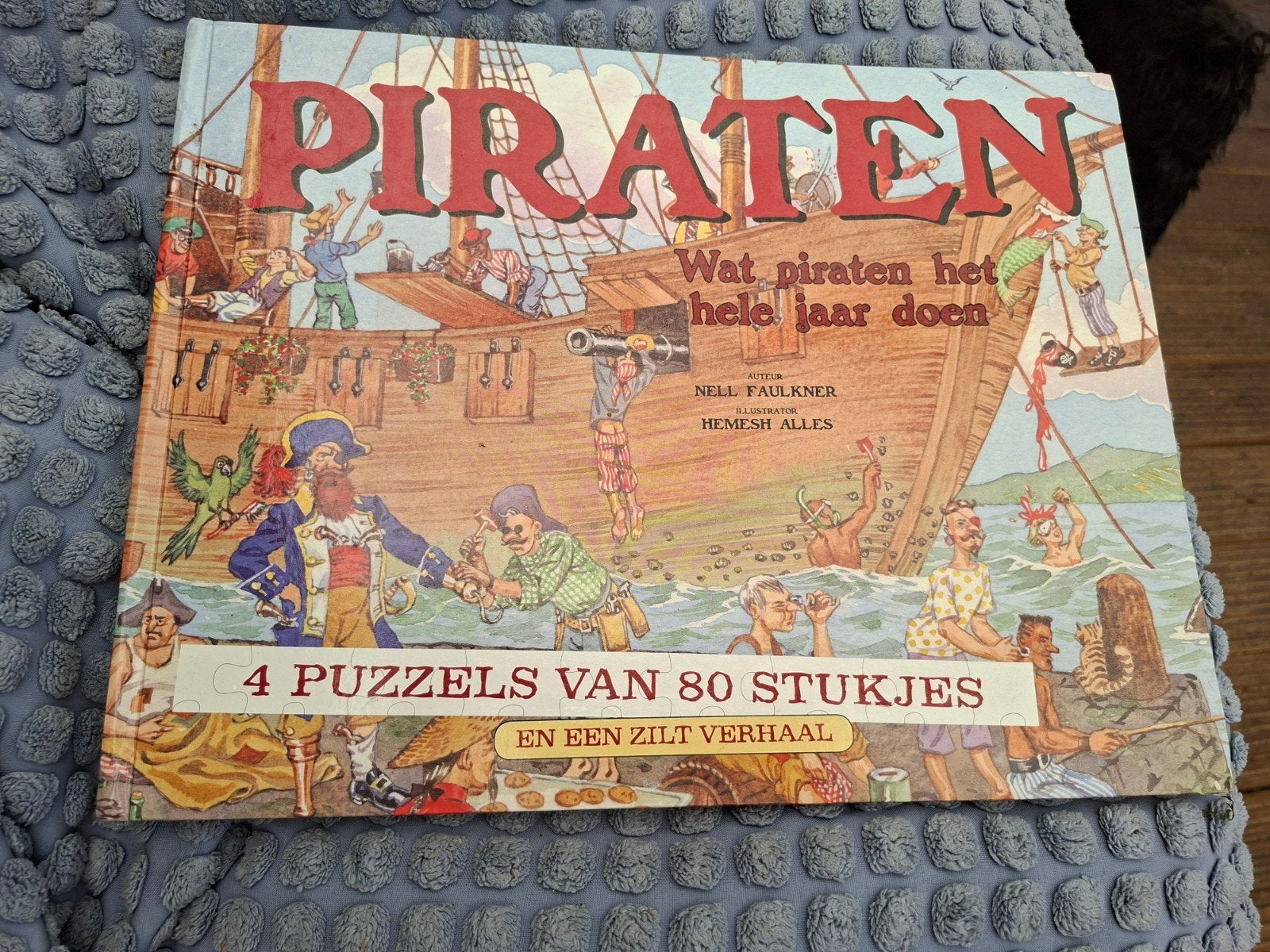 Piraten Puzzelboek: 4 Puzzels & Zilt Verhaal, Ophalen of Verzenden, Gelezen, Nell Faulkner, Sprookjes