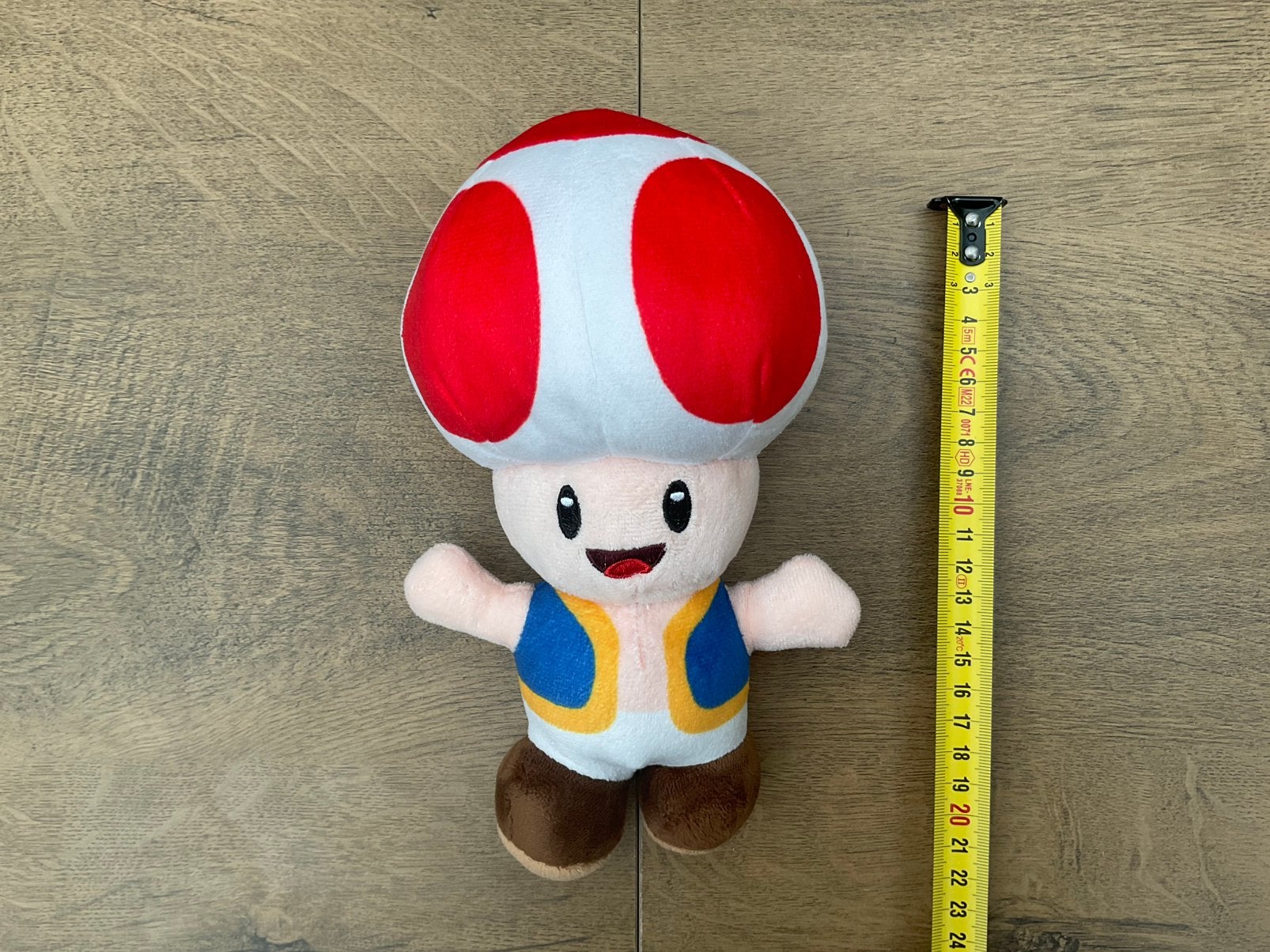 Nieuwe zgan Toad knuffel van Mario kart brothers 20cm, Ophalen, Overige figuren, Nieuw, Beeldje of Figuurtje