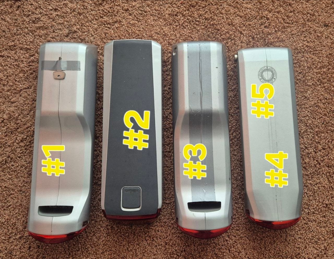Accu Trek Navigator E-bike Batterij (3-pins & 1-pins), Zo goed als nieuw