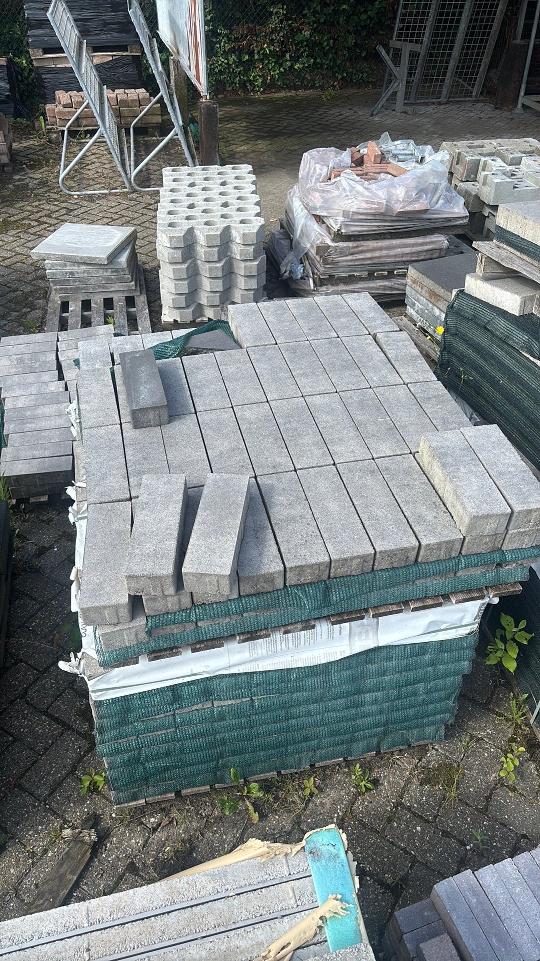 Smartton tegels/stenen 10x30x6, 13 m², Ophalen, Steen of Klei, Blauw, Zo goed als nieuw