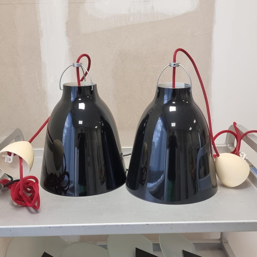 2x Caravaggio pendant pendule Fritz Hansen Cecille Manz, Ophalen of Verzenden, Zo goed als nieuw, Metaal, Modern