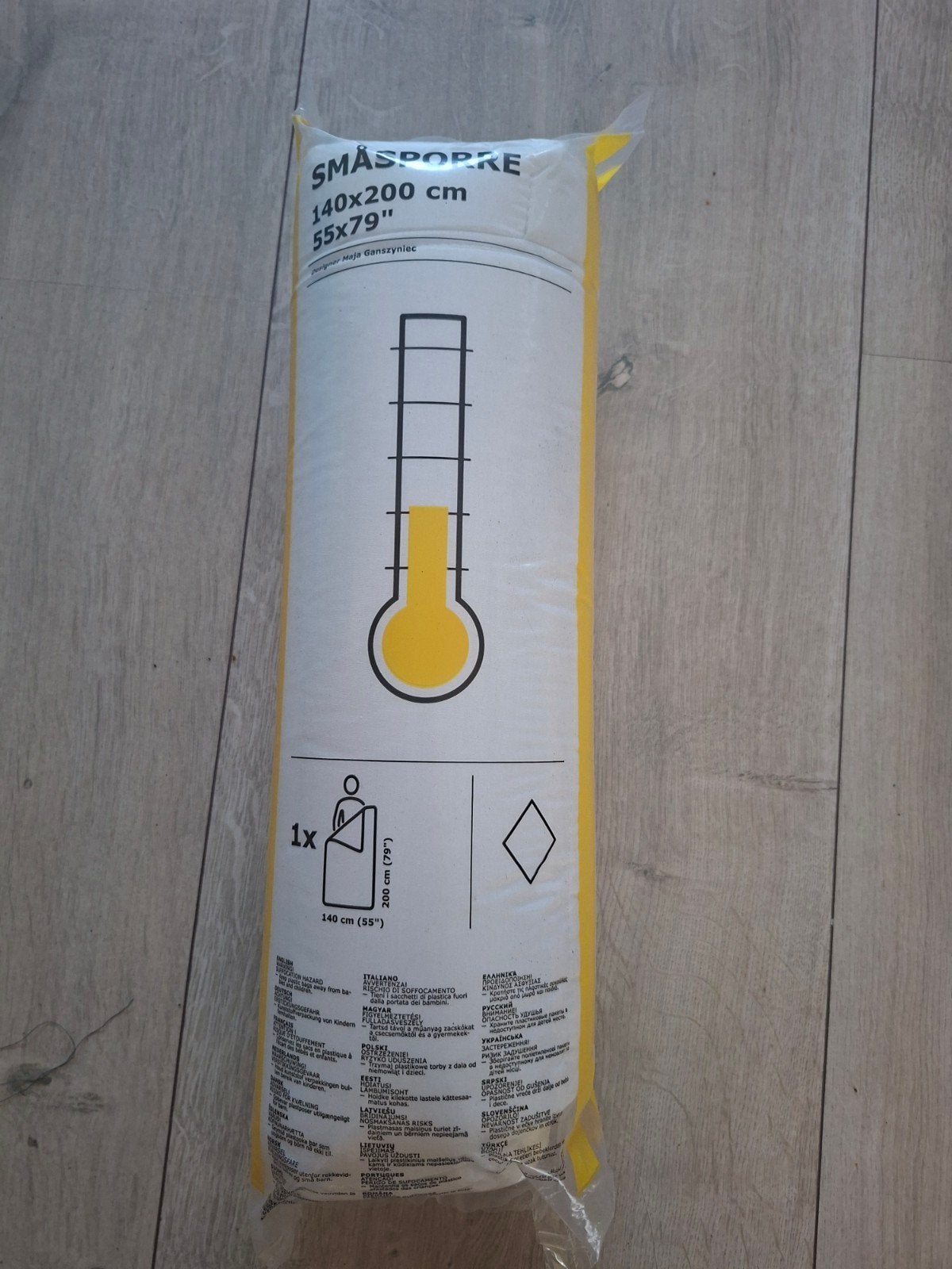 IKEA SMÅSPORRE Dekbed 140x200 cm - Zo goed als nieuw, Eenpersoons, Wit, Nieuw, Ophalen of Verzenden