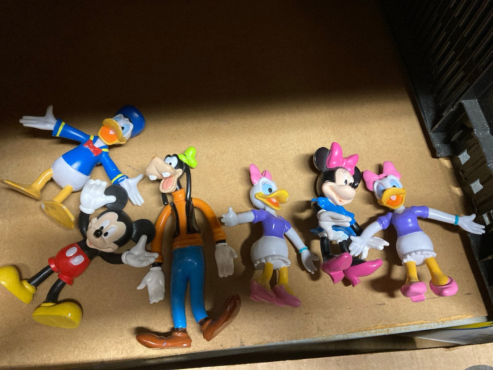Disney Figuren Set: Mickey, Minnie, Donald, Goofy, Katrien, Ophalen of Verzenden, Gebruikt