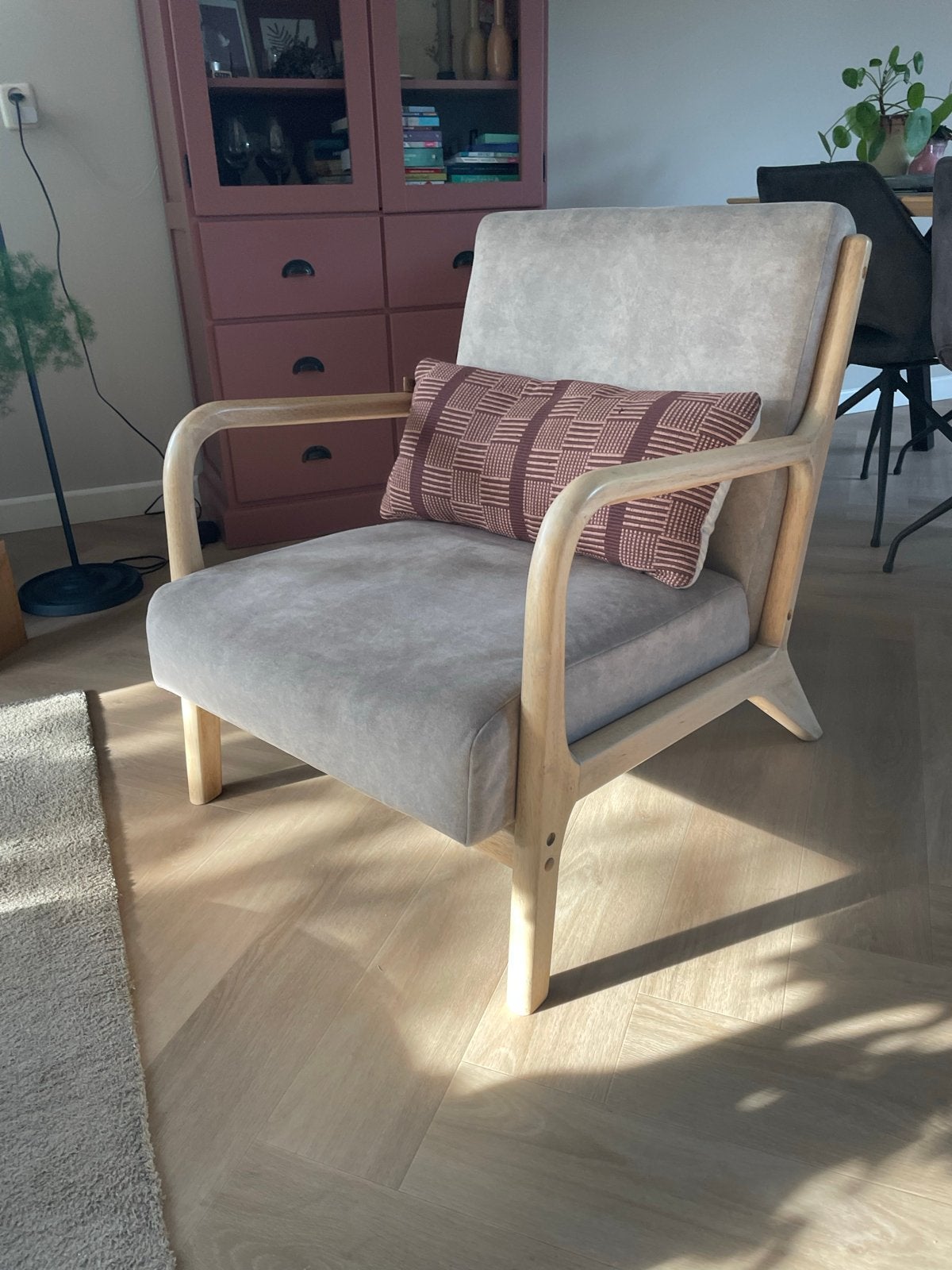 Woood fauteuil, Ophalen, 75 tot 100 cm, Zo goed als nieuw, 50 tot 75 cm