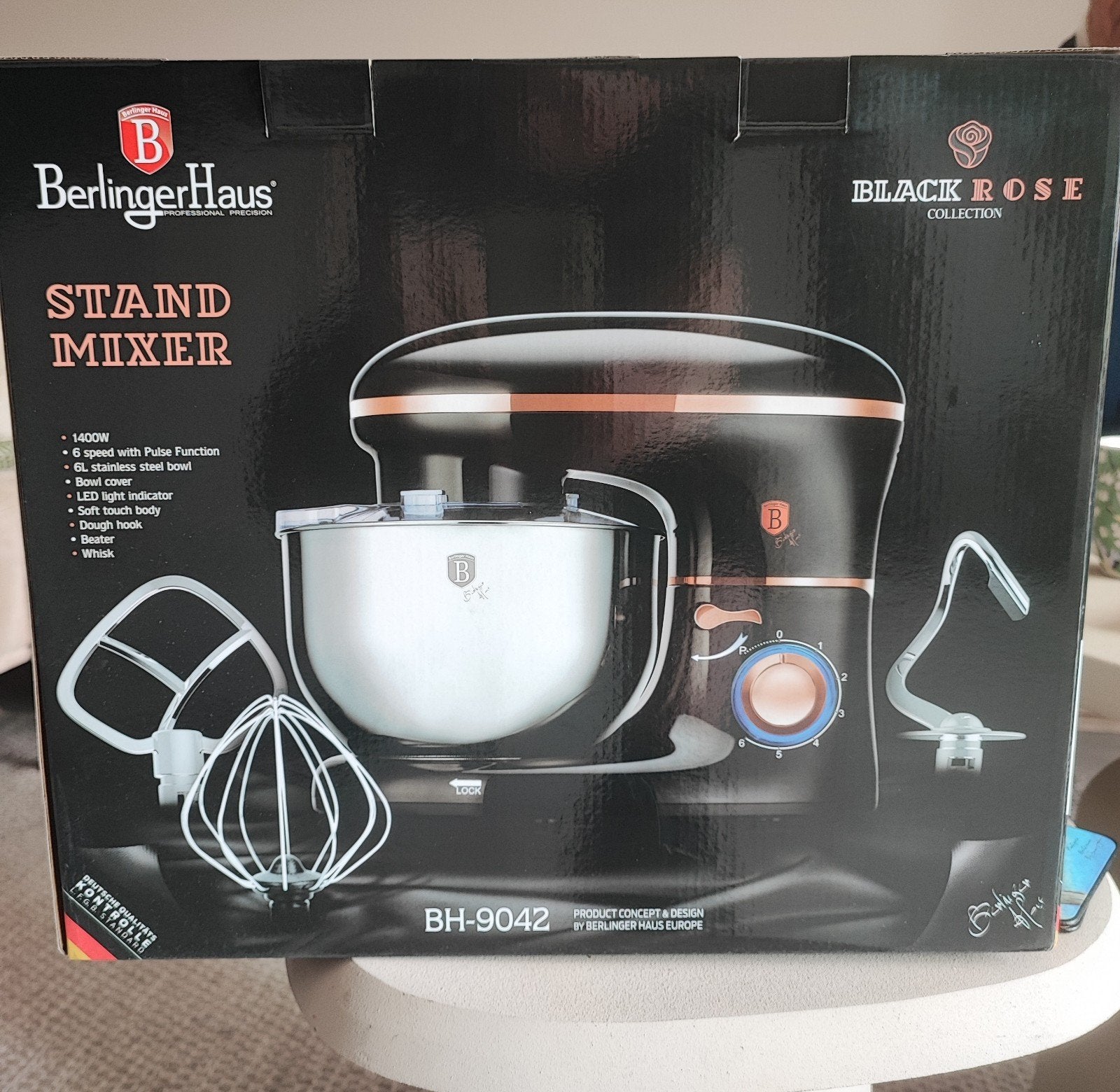 BerlingerHause mixer, 4 liter of meer, Ophalen, Nieuw, 3 snelheden of meer