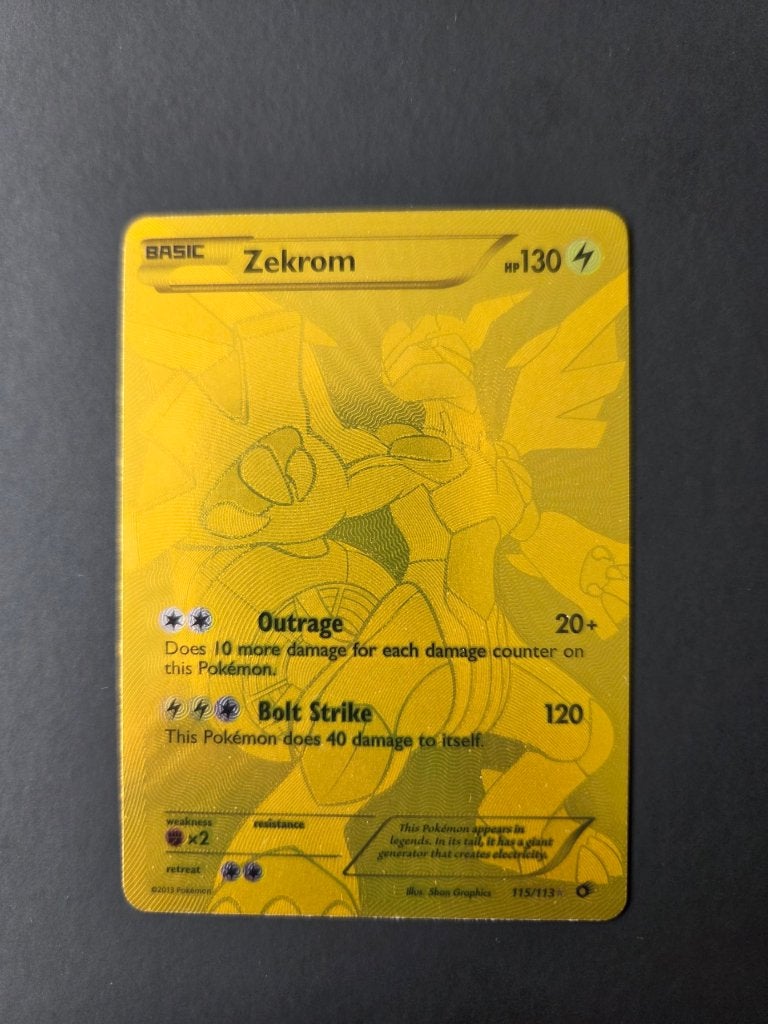 Zekrom 115 Legendary Treasures Pokemonkaart, Ophalen of Verzenden, Nieuw, Losse kaart, Foil