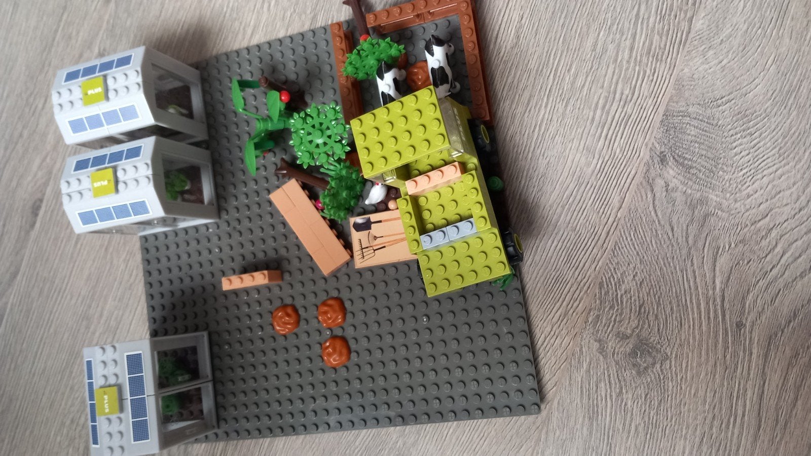Plus bricks boerderij en supermarkt, Ophalen of Verzenden, Gebruikt, Overige merken
