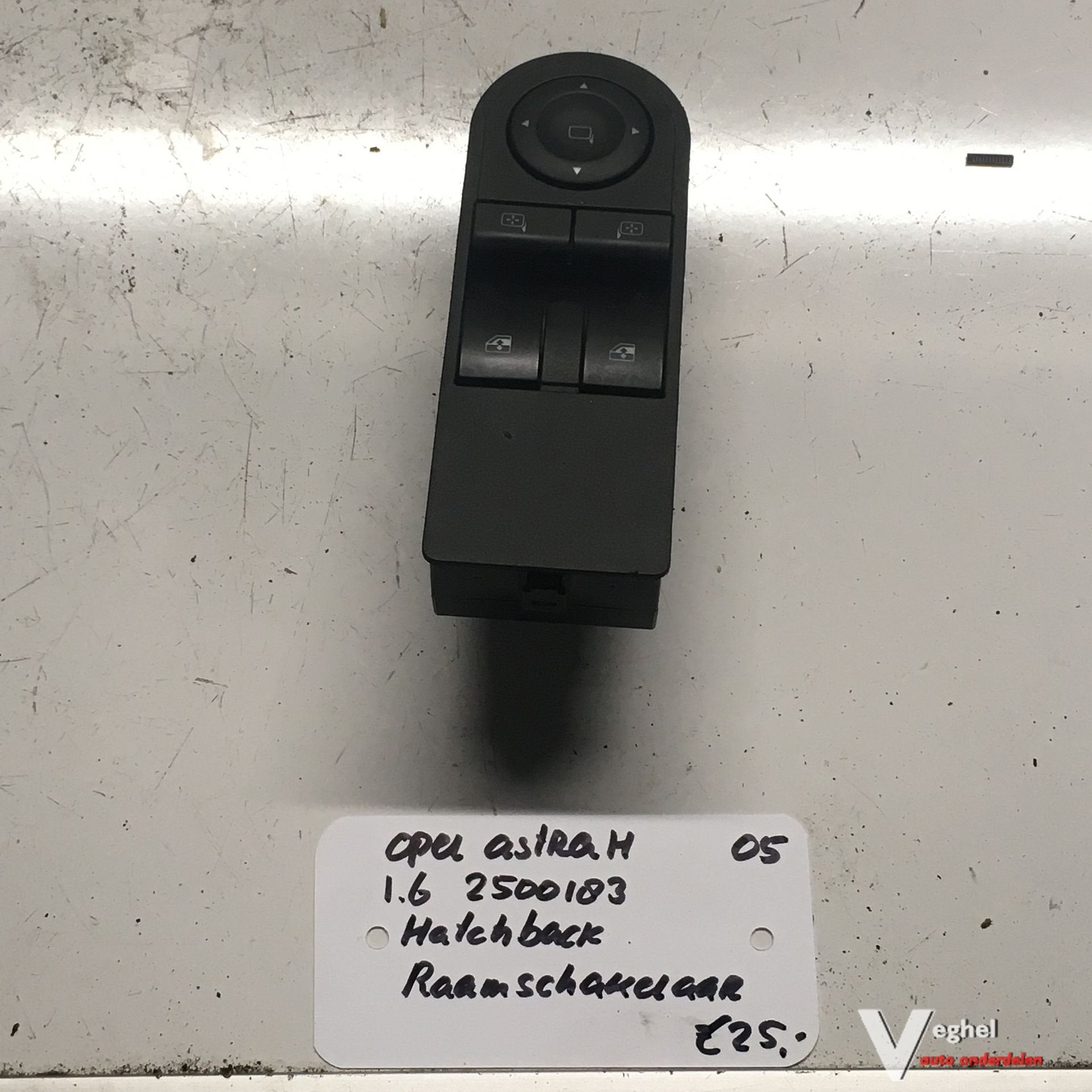 Opel Astra H 1.6 2005 HB 2500183   Raamschakelaars Linksvoor, Auto-onderdelen, Dashboard en Schakelaars, Gebruikt, -, -, Ophalen of Verzenden