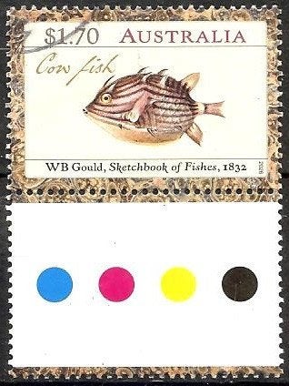 645 Australië 2026 WB Goulds Fishes met tab, Verzenden, Gestempeld