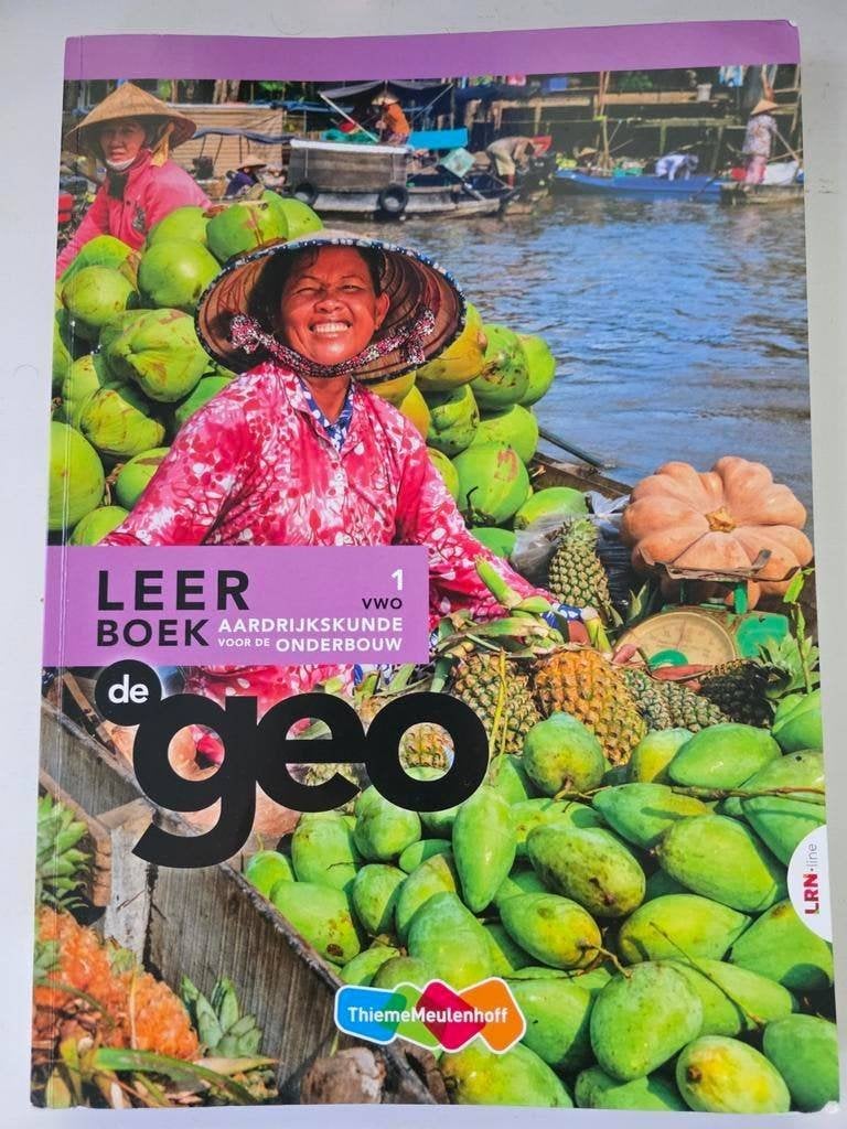 De Geo Aardrijkskunde 1 VWO Leerboek, Boeken, VWO, ThiemeMeulenhoff, Ophalen of Verzenden, Aardrijkskunde