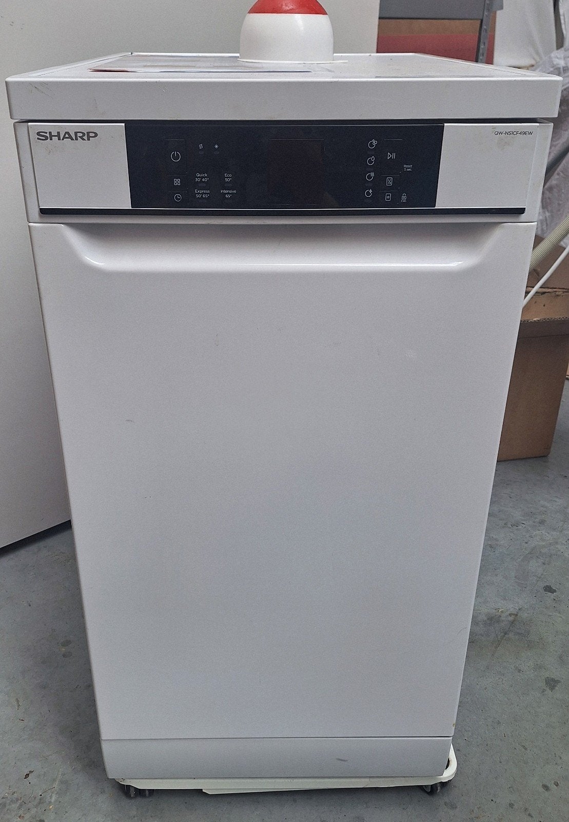 Sharp vaatwasser, Ophalen, Zo goed als nieuw, 85 tot 90 cm, Eco programma