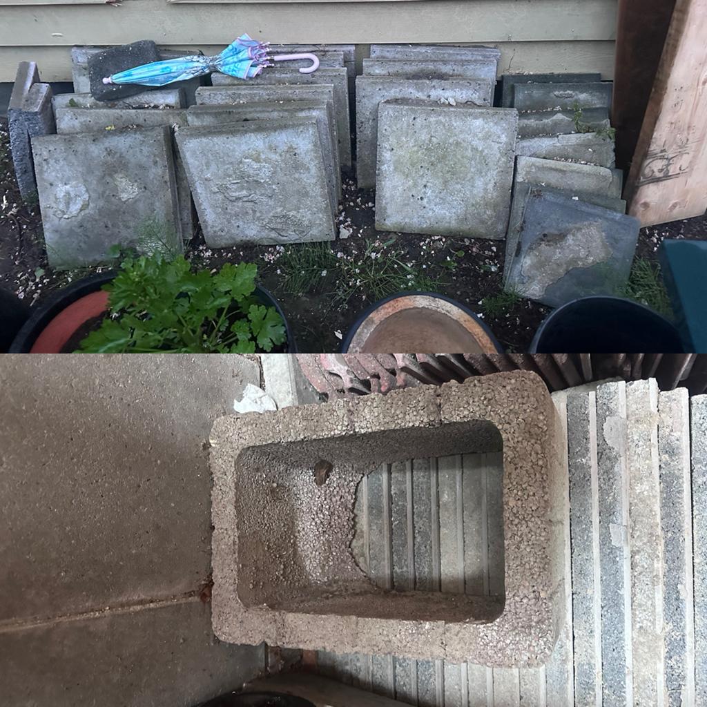 Tuintegels, Tuin en Terras, Ophalen, Zo goed als nieuw, Beton, Terrastegels