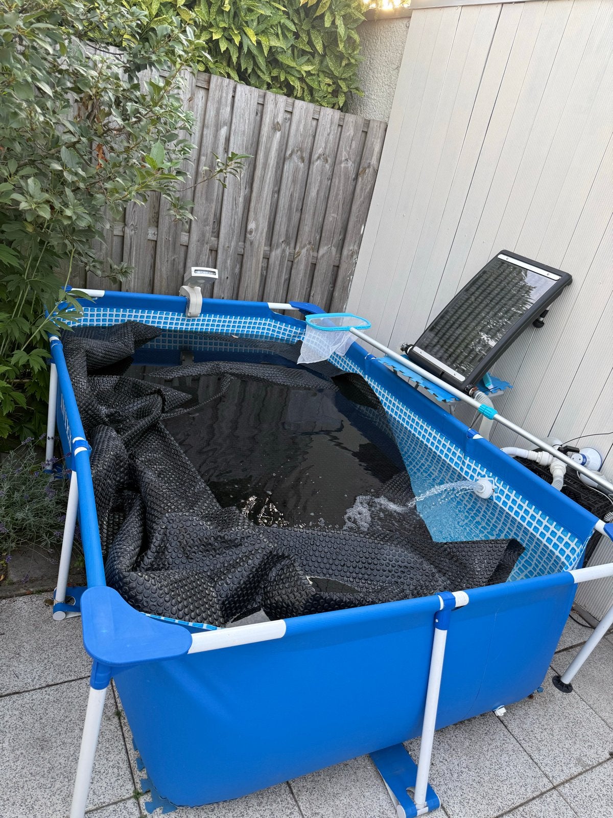 Intex zwembad 300x200 cm met pomp, solar mat en schoonmaakse, Gebruikt, Ophalen of Verzenden, Opzetzwembad, 200 tot 400 cm