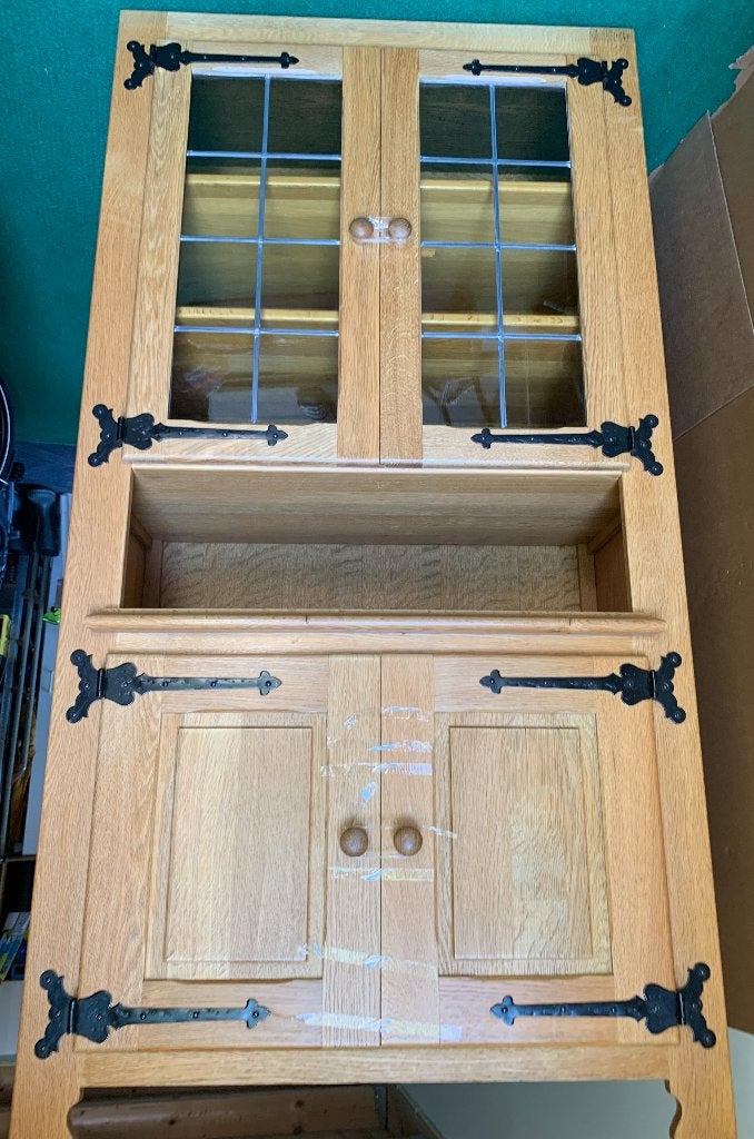 Mooie wandkast meubelfabriek Oisterwijk, Ophalen, Glas, Minder dan 150 cm, 150 tot 200 cm