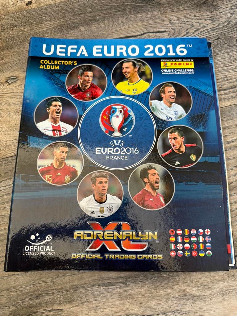 UEFA Euro 2016 Adrenalyn XL Collector's Album met kaarten, Ophalen of Verzenden, Zo goed als nieuw, Overige sporten, Spelerskaart