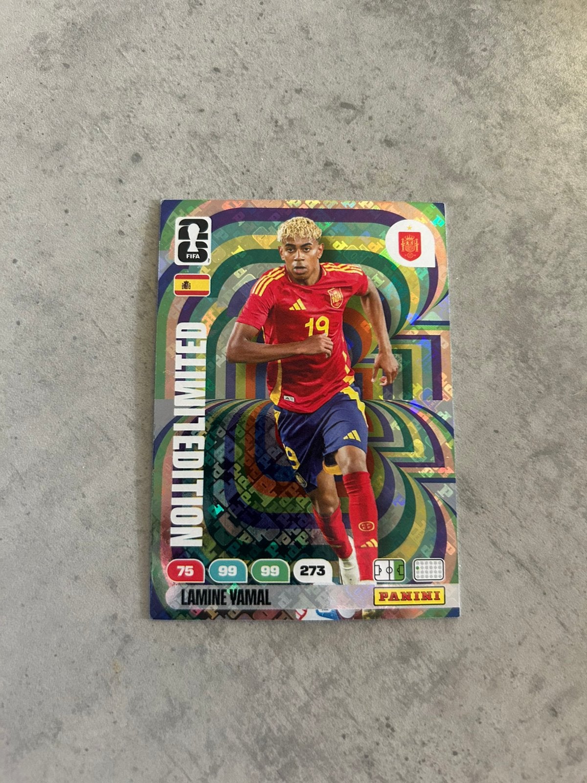 Panini fifa world cup 2026 Hologram Lamine Yamal, Hobby en Vrije tijd, Ophalen, Nieuw, Plaatje