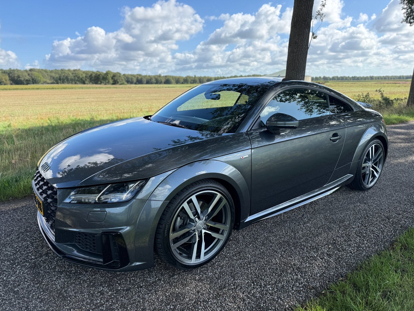 Audi TT Coupe 2019 2.0 40TFSI facelift 3x S-line vol opties, Auto's, TT, Zwart, 4 cilinders, Particulier