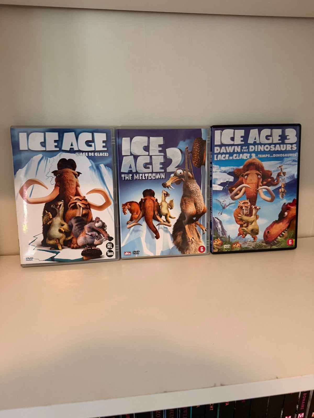 Ice Age 1 & 2 & 3, Ophalen of Verzenden, Zo goed als nieuw, Nederlands, Inclusief doosje