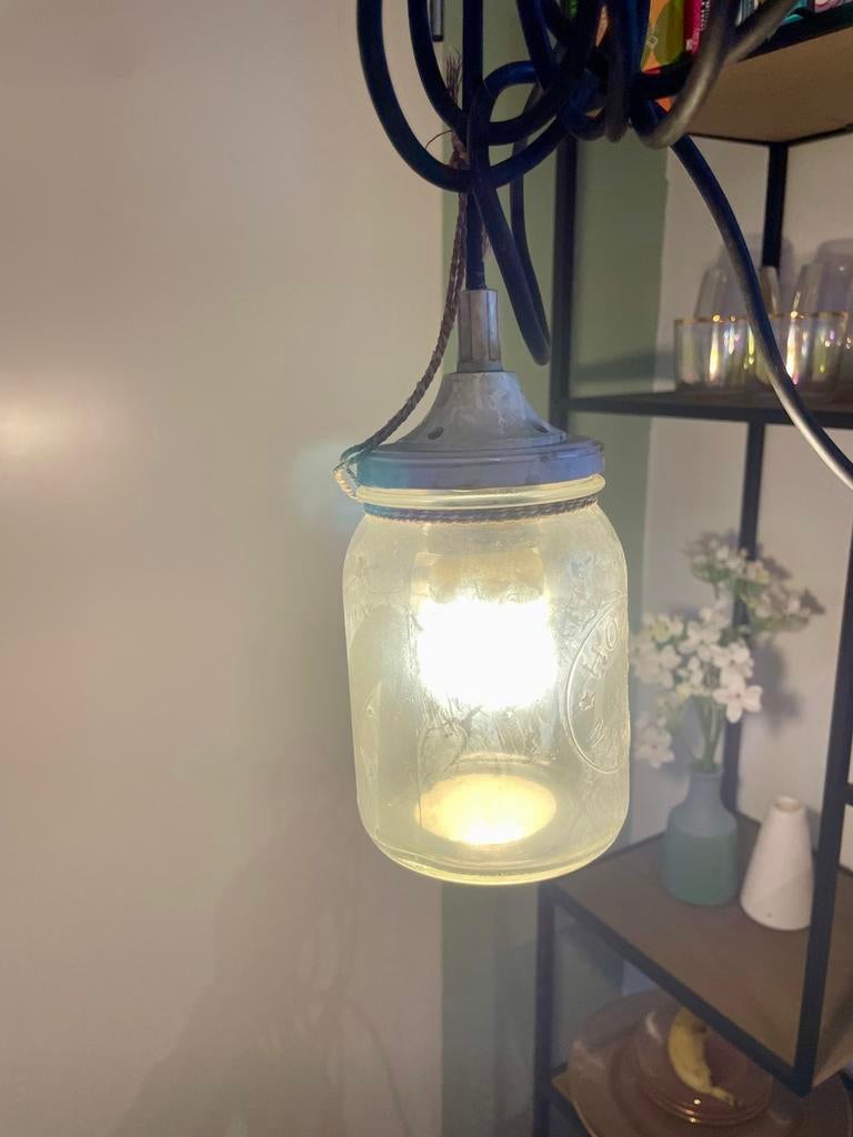 Sfeervolle buitenlamp met lang snoer, Ophalen of Verzenden