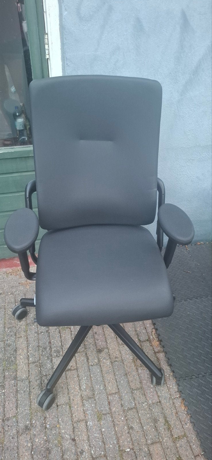 Rohde & Grahl Leder Bureaustoel - Ergonomisch en Comfortabel, Ophalen, Gebruikt, Zwart, Bureaustoel