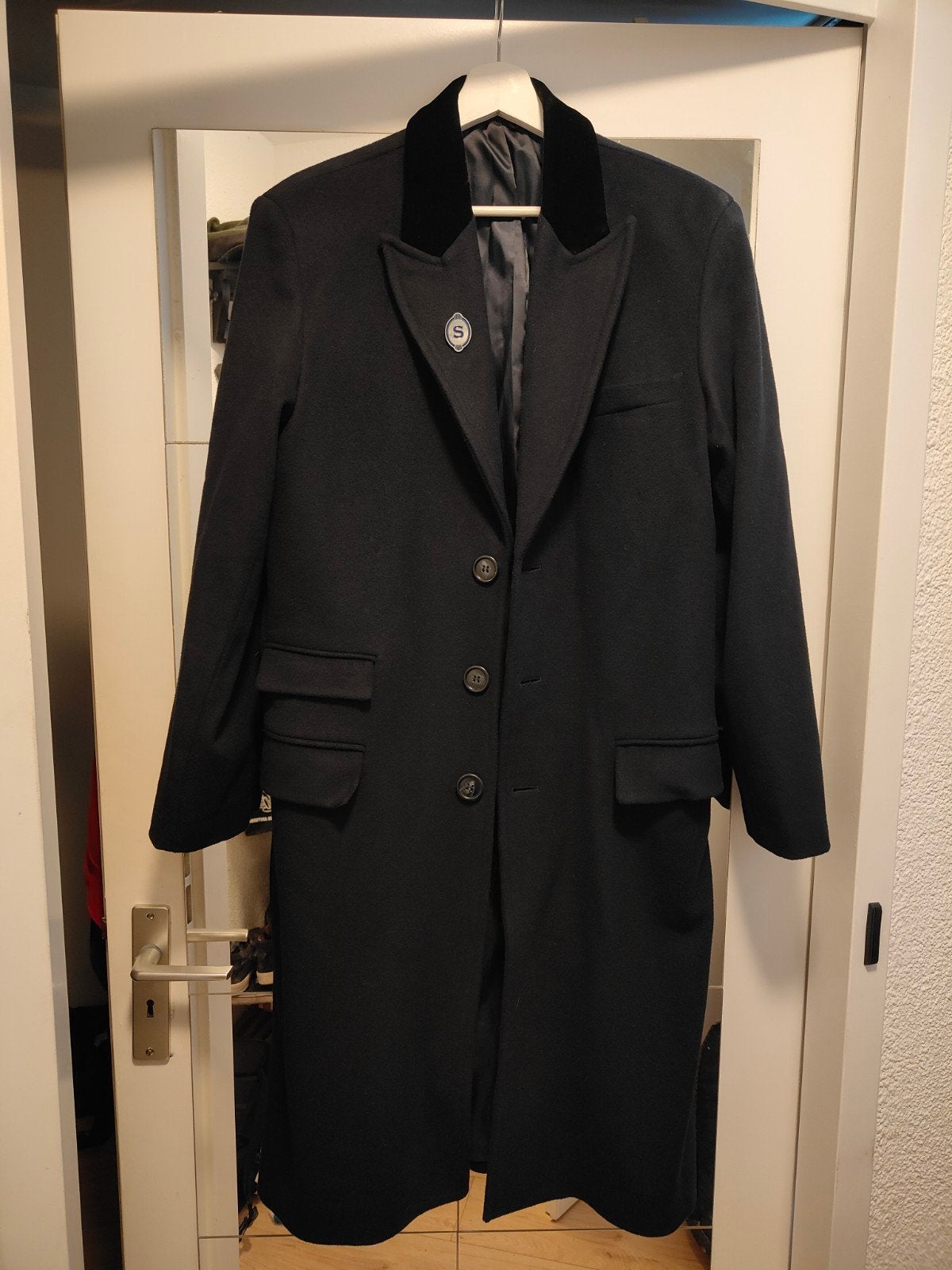 Tommy Shelby Signature Coat - Dark Blue, S, Blauw, Ophalen of Verzenden, Zo goed als nieuw, BirminghamWear