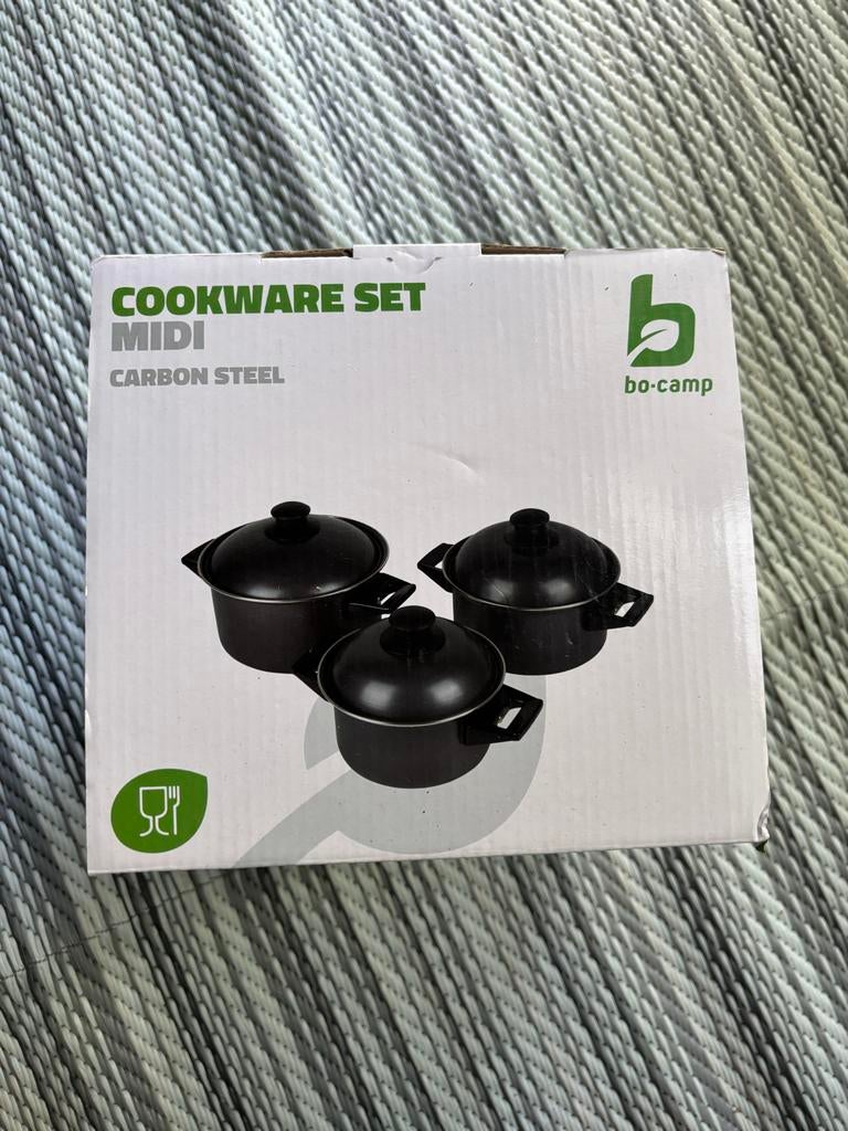 Nieuwe Bo-Camp pannenset MIDI - Carbon Steel, Ophalen, Nieuw