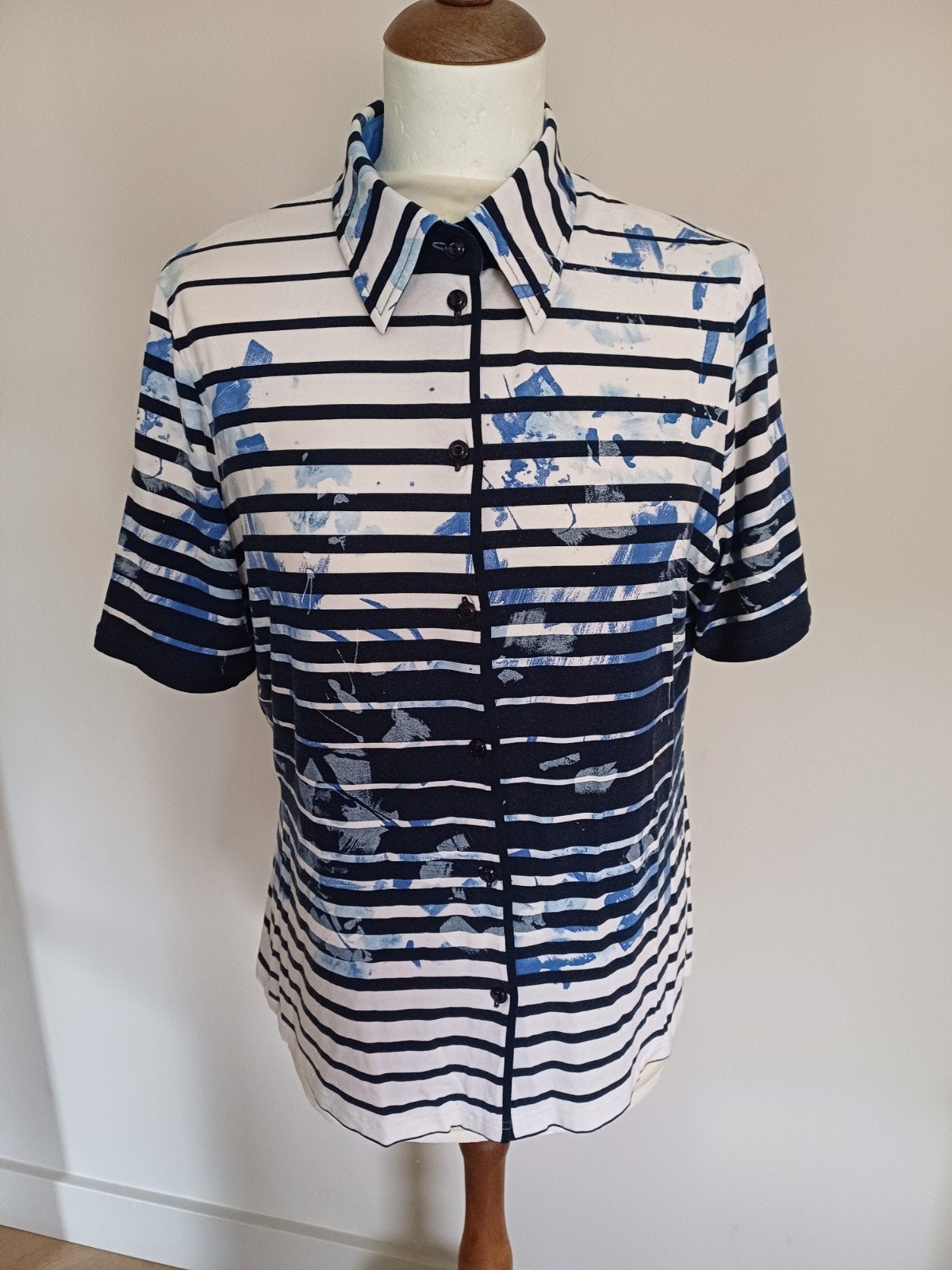 Sommermann gestreepte blouse/shirt, maat 42., Overige kleuren, Sommermann, Maat 42/44 (L), Ophalen of Verzenden