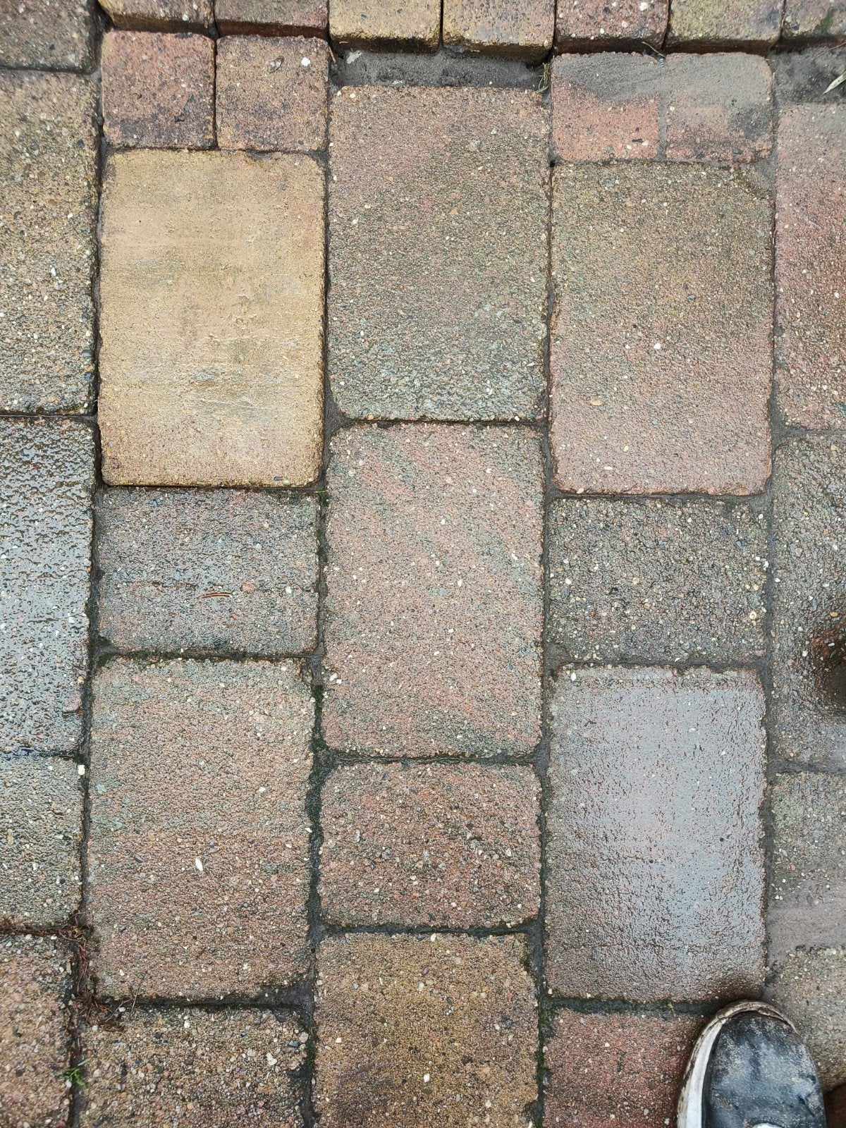 GRATIS getrommelde betonklinkers, sierbestrating, tegels, Tuin en Terras, Ophalen, Gebruikt, Klinkers, 5 tot 10 m²