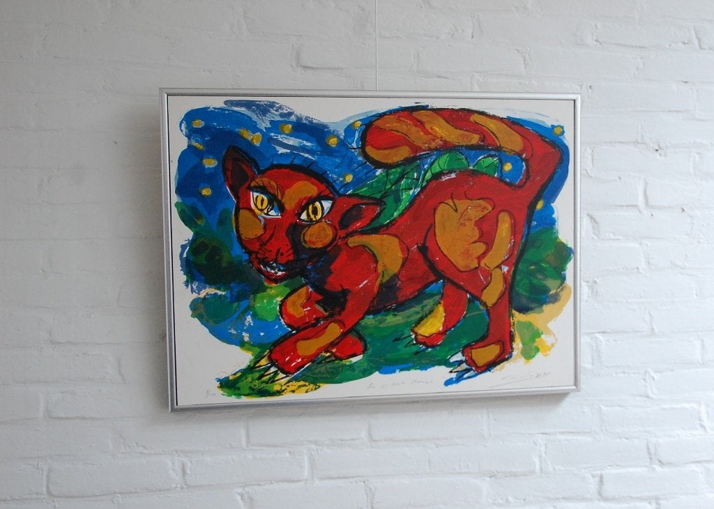 John Lie A Fo zeefdruk schilderij, Ingelijst, Ophalen