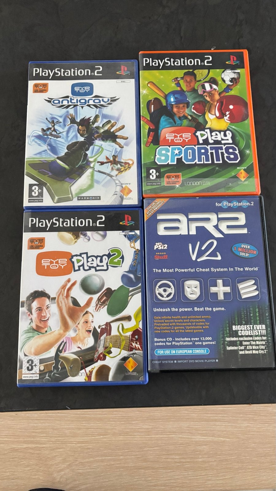PlayStation 2 Games Bundel: Antigrav, Play Sports, EyeToy Pl, Ophalen, Gebruikt, Racen en Vliegen, 2 spelers