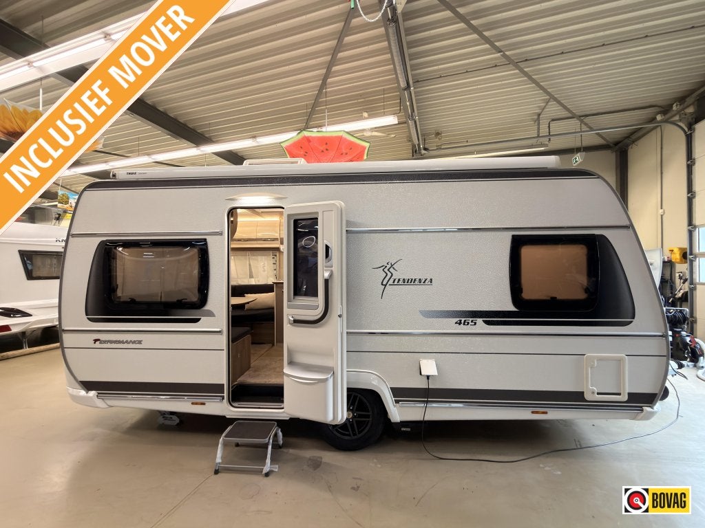 Fendt Tendenza 465 SFB Luifel+mover+ATC, Caravans en Kamperen, Caravans, Bedrijf, tot en met 4, 1250 - 1500 kg, Rondzit, Fendt