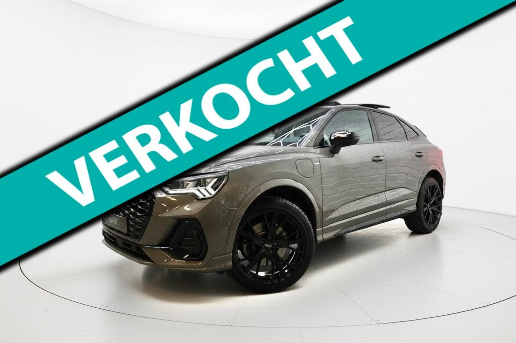 Audi Q3 Sportback 45 TFSI e 3x S LINE VIRTUAL PANO MATRIX, Auto's, Audi, Gebruikt, Zwart, Hybride Elektrisch/Benzine, SUV of Terreinwagen