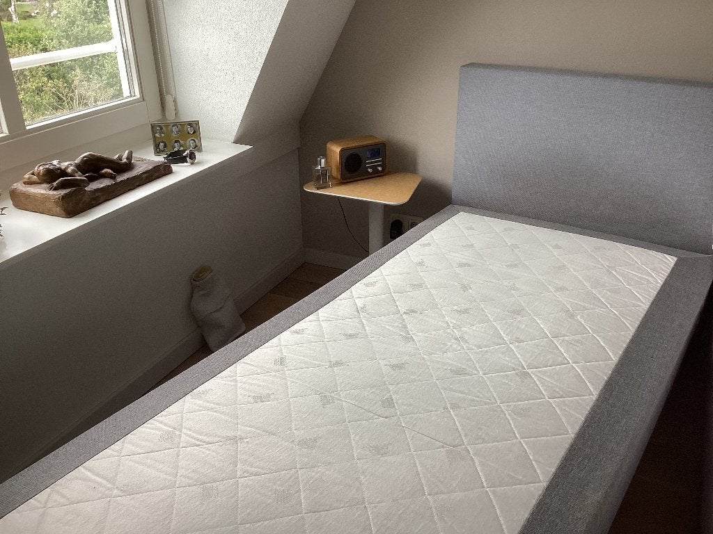 Boxspring, Ophalen, Gebruikt, 90 cm, Eenpersoons