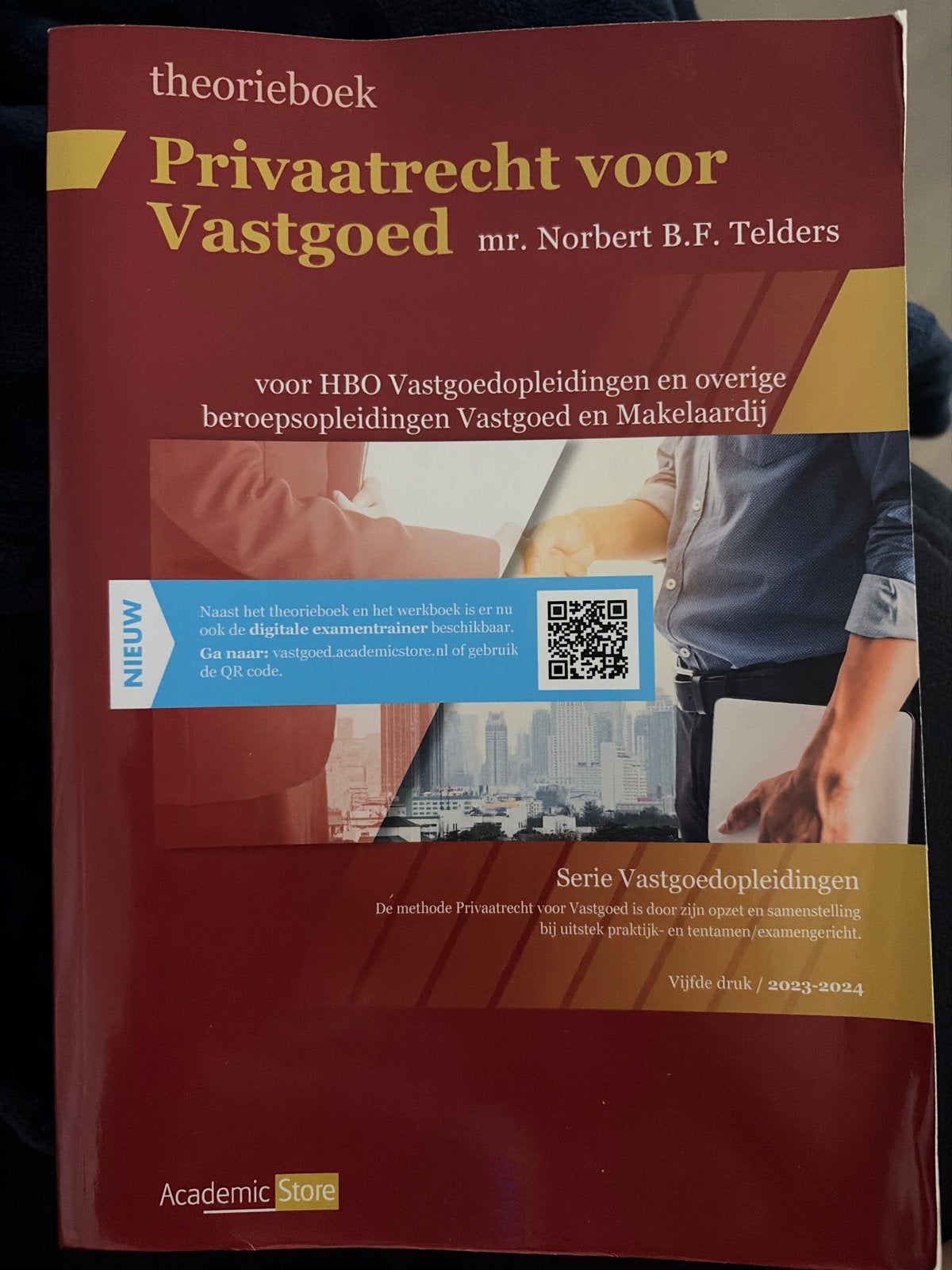 Theorieboek Privaatrecht voor Vastgoed 2023-2024, Verzenden, Gamma, Nieuw, HBO