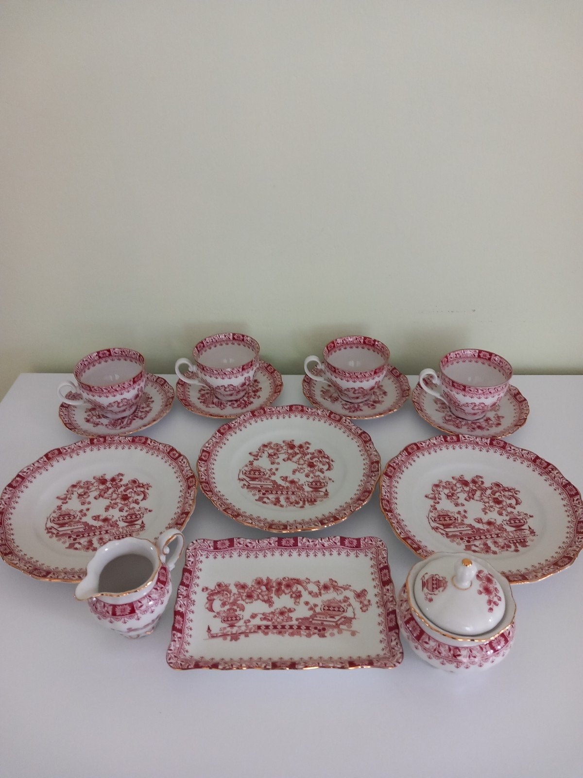 Vintage Felmann Weldeit W. Germany Porseleinen Servies, Ophalen