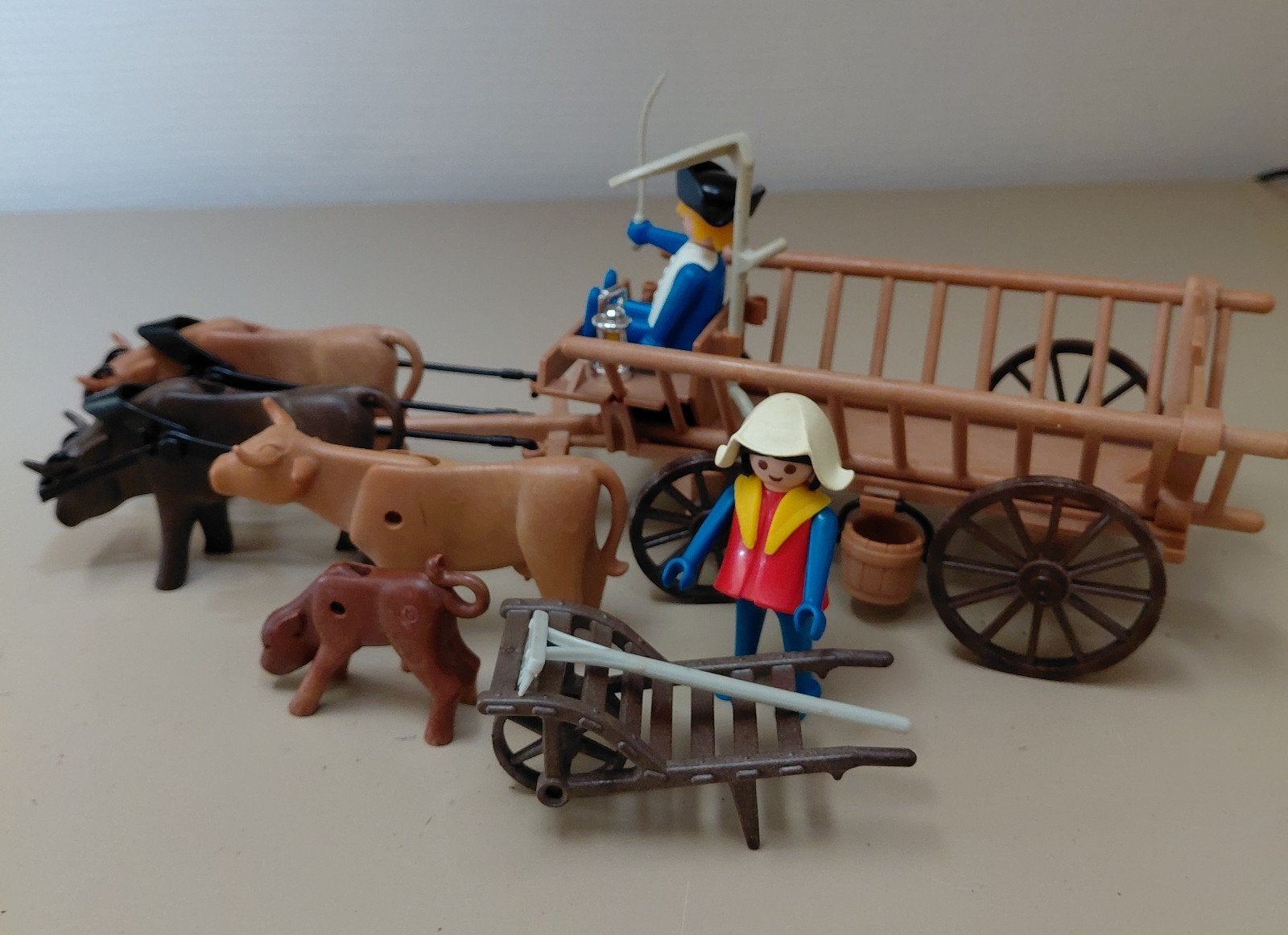 Oud playmobil ossenwagen 3503, Ophalen of Verzenden, Zo goed als nieuw