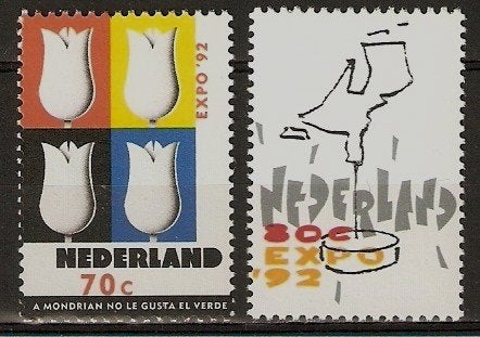 Nederland 1518-1519 serie Expo., Verzenden, Postfris