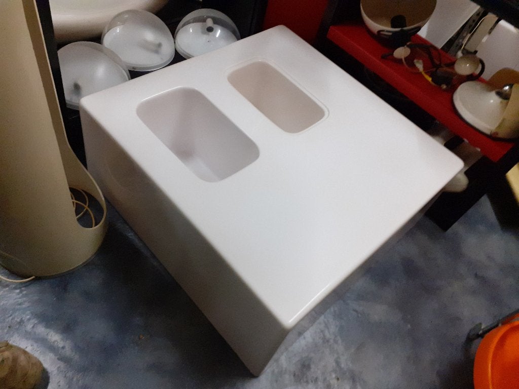 Glasfiber salontafel space age design jaren 60 70 retro, Ophalen, Vintage, Gebruikt, ?