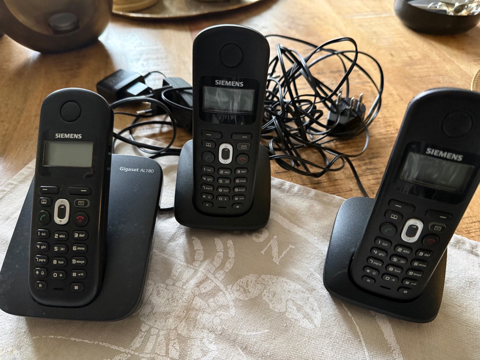 Siemens Gigaset AL180 draadloze DECT telefoonset, Telecommunicatie, Ophalen of Verzenden, Gebruikt, 3 handsets